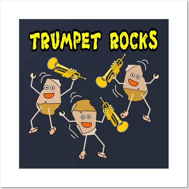 Trumpet Rocks Light Wall Art by Barthol Graphics
